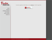 Tablet Screenshot of frontierfenceinc.com